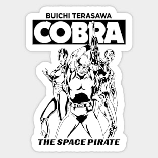 Cobra the space pirate Sticker